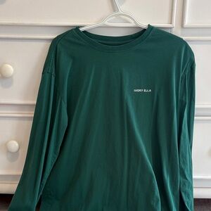 Ivory Ella Teal Long Sleeve Top